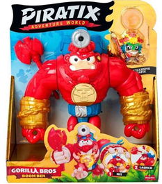Magic Box Figura Piratix S Gorilla Bros Boom Ben con Brazos Articulados y Cañón 21.2x18.7x10 cm