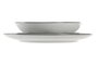 DKD Home Decor Juego de Vajilla de 18 Piezas en Porcelana Gris Claro