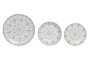 DKD Home Decor Juego de Vajilla de 18 Piezas en Porcelana Gris Claro