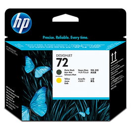 HP Designjet T610/1100 Cabezal Negro mate y Amarillo nº72