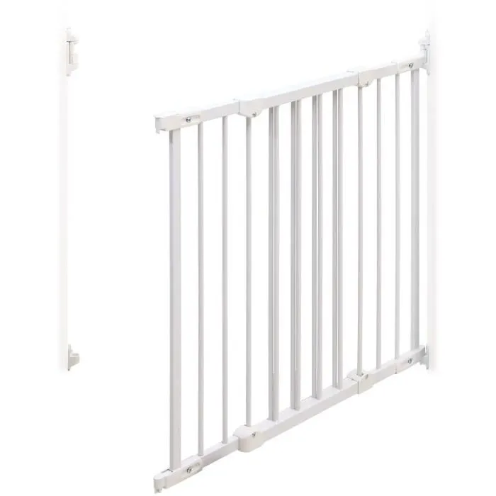 Webaby Barrera de seguridad WEB1712145707232 - 72 a 108 cm - Blanco