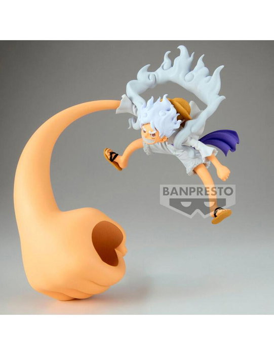 Banpresto BP89750P Figura Monkey D. Luffy Gear5 Vol.4 One Piece - PVC 12 cm con Base - Figura de Colección
