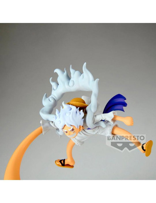 Banpresto BP89750P Figura Monkey D. Luffy Gear5 Vol.4 One Piece - PVC 12 cm con Base - Figura de Colección