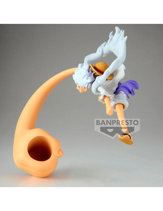 Banpresto BP89750P Figura Monkey D. Luffy Gear5 Vol.4 One Piece - PVC 12 cm con Base - Figura de Colección