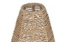 DKD Home Decor Lámpara de Pie de Teca Natural Hecha a Mano