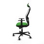 PIQUERAS Y CRESPO Silla de oficina Jorquera con mecanismo Sincro, Verde y Blanco