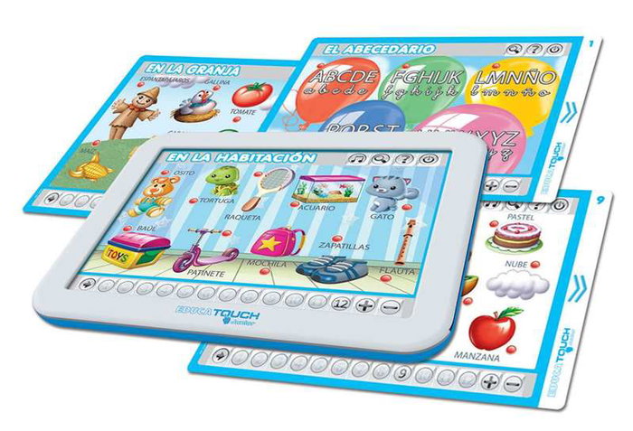 Educa Touch Junior - Juego Educativo Aprendo El Abecedario, Interactivo con Pantalla Táctil, Para Niños de 3 a 6 Años (Español e Inglés)