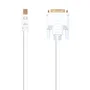Nanocable 10.15.4202 Cable Adaptador Mini DisplayPort a DVI Macho 2m Blanco - 1080p @ 60Hz, Full HD, Contactos Bañados en Oro