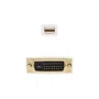 Nanocable 10.15.4202 Cable Adaptador Mini DisplayPort a DVI Macho 2m Blanco - 1080p @ 60Hz, Full HD, Contactos Bañados en Oro