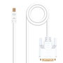 Nanocable Cable Adaptador o Conversor Mini DisplayPort Macho a DVI Macho de 2 Metros para Conectar Pantalla o Monitor, Color Blanco