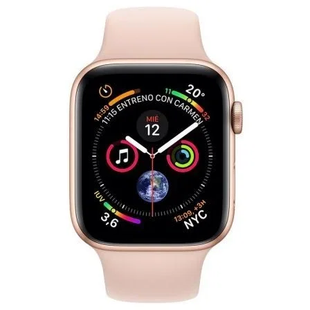 APPLE WATCH SERIES 4 GPS 40mm CAJA ALUMINIO ORO CON CORREA DEPORTIVA ROSA ARENA - MU682TY/A