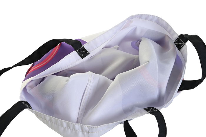 DKD Home Decor Bolsa Love is in the Air 23 Urban Multicolor Blanco Canvas Poliester 43 x 15 x 40 cm (4 Unidades)