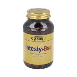 Zeus Intesty+Bac 90Cap. Complemento alimenticio con Probióticos, L-Glutamina y Fibra para Salud Intestinal