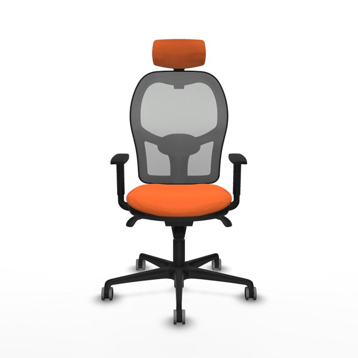PIQUERAS Y CRESPO Silla de oficina Jorquera Naranja y Gris