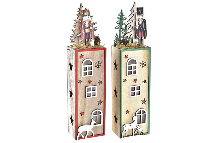 DKD Home Decor Decoración Luminosa Navidad Tradicional Natural Verde 6 x 32 x 8 cm (4 Unidades) DKD Home Decor Decoración Luminosa Navidad Tradicional Natural Verde 6 x 32 x 8 cm (4 Unidades)