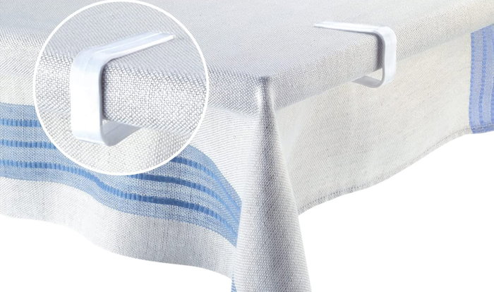 Algon Set de 10 Pinzas para Sujetar Mantel, Sujetador de Tela para Exteriores, 3.9 cm (24 Unidades)