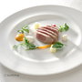 Summa VALET Plato Llano para Vajilla, Vitro Porcelana, Color Marfil, Diámetro 23 cm (23.5 cm) (Set de 6)