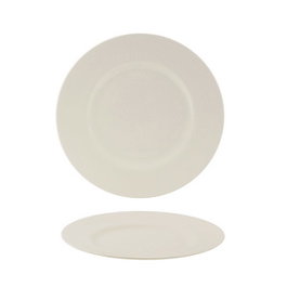 Summa VALET Plato Llano para Vajilla, Vitro Porcelana, Color Marfil, Diámetro 23 cm (23.5 cm) (Set de 6)