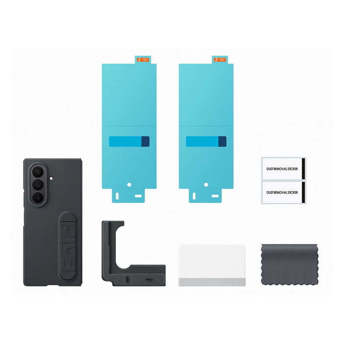 Samsung EF-MF966CBEGWW Funda de Silicona para Samsung Galaxy Fold 7, 17.4 cm (6.85"), Negro - Compatible con MagSafe
