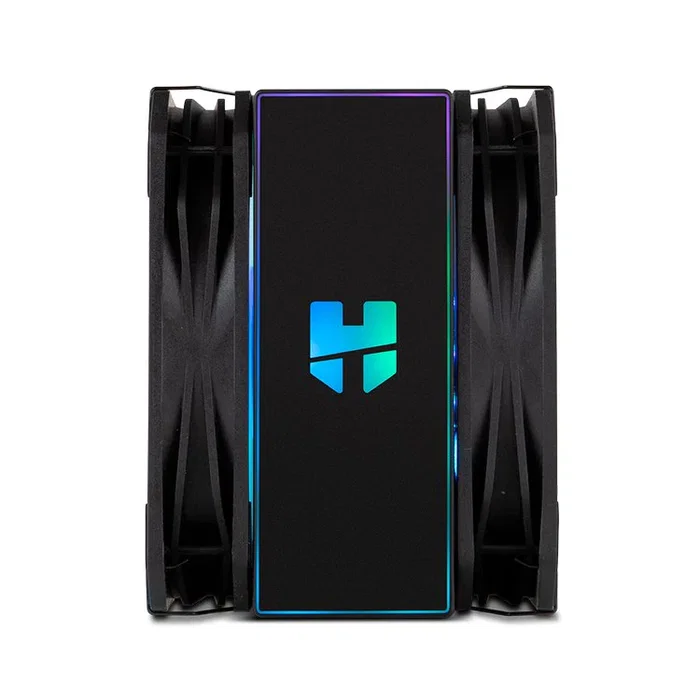 NOX Hummer H-200 ARGB - Disipador de CPU con 2 Ventiladores de 130mm PWM, Iluminación ARGB, 6 Heatpipes, TDP 230W, Compatible con Sockets Intel y AMD