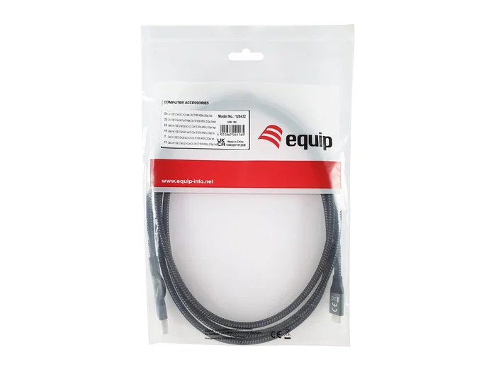 EQUIP Cable 2 en 1 USB 3.2 Gen 2x2 C a C/A, 2.0m, Negro EQUIP Cable 2 en 1 USB 3.2 Gen 2x2 C a C/A, 2.0m, Negro