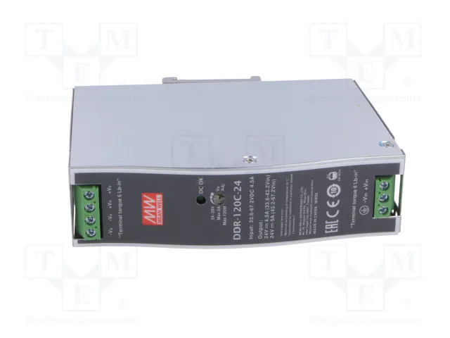 MEAN WELL DDR-120C-48 Convertidor DC/DC 120W 48VDC MEAN WELL DDR-120C-48 Convertidor DC/DC 120W 48VDC