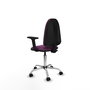 PIQUERAS Y CRESPO Silla de oficina Aýna Morado con Brazos 2D