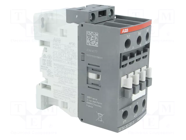 ABB AF Contactor 3-polar 30A 24-60VAC/20-60VDC
