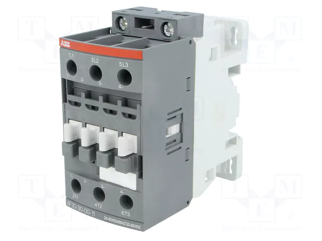 ABB AF Contactor 3-polar 30A 24-60VAC/20-60VDC