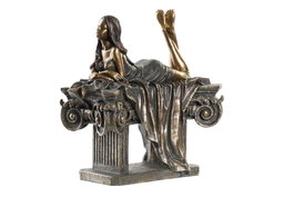 DKD Home Decor Figura de Resina Chica Clásico Cobrizo