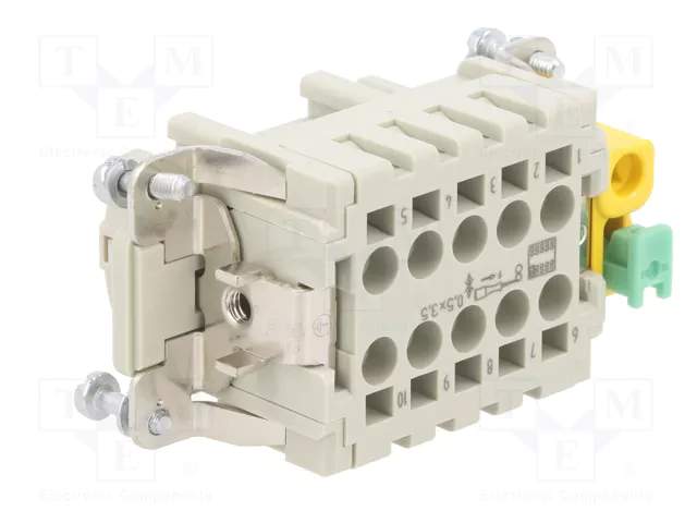 HARTING Han® ES 10B PE-CC Female plantilla de contacto hembra