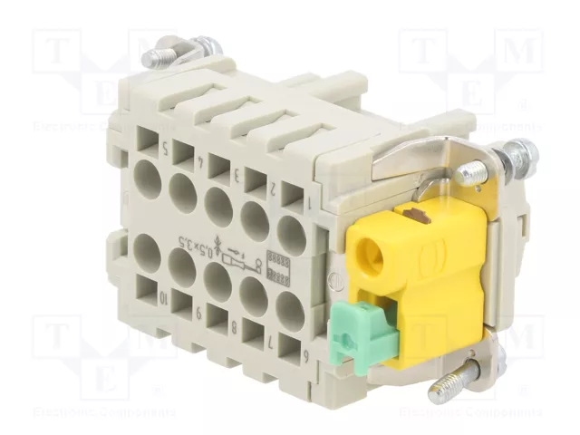 HARTING Han® ES 10B PE-CC Female plantilla de contacto hembra