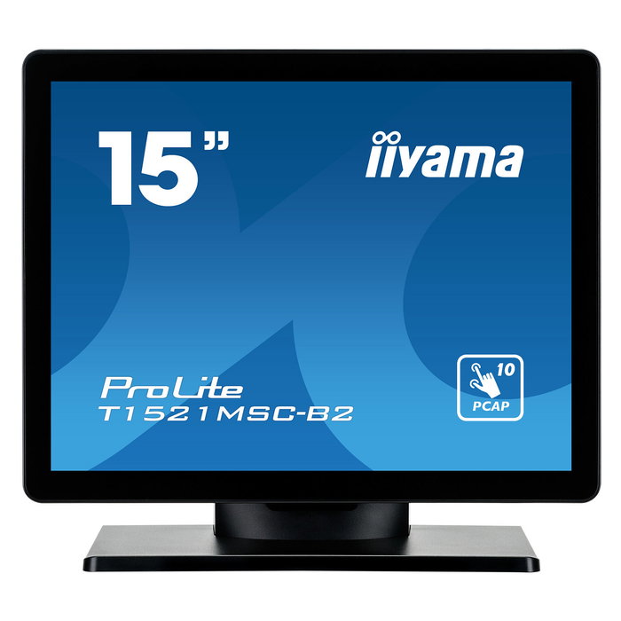 Iiyama T1521MSC-B2 - Monitor táctil de 15 pulgadas (38 cm) con relación 4:3 y puertos VGA y HDMI