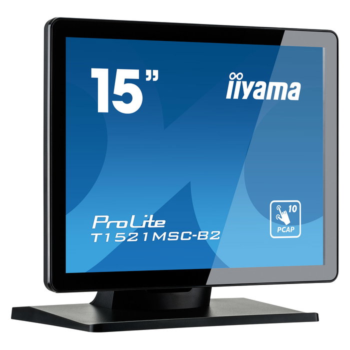 Iiyama T1521MSC-B2 - Monitor táctil de 15 pulgadas (38 cm) con relación 4:3 y puertos VGA y HDMI