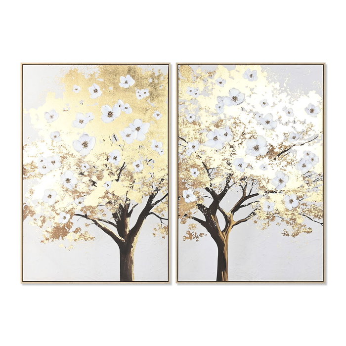 DKD Home Decor Cuadro Lienzo Árbol Pack de 2 - 83x4,5x123 cm DKD Home Decor Cuadro Lienzo Árbol Pack de 2 - 83x4,5x123 cm