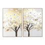 DKD Home Decor Cuadro Lienzo Árbol Pack de 2 - 83x4,5x123 cm