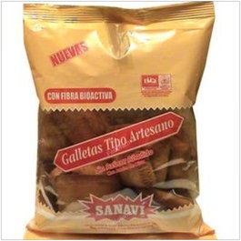 SANAVI Artesano Galletas 300Gr S/A S/Sal Diabético Sin Azúcar Añadido Sin Sal