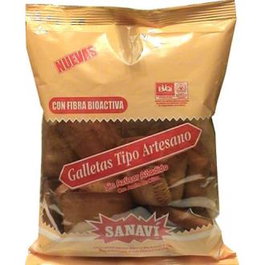 SANAVI Artesano Galletas 300Gr S/A S/Sal Diabético Sin Azúcar Añadido Sin Sal