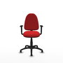 PIQUERAS Y CRESPO Silla de oficina Aýna Rojo con Brazos 1D