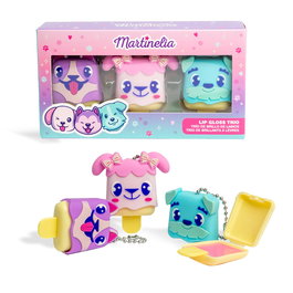 Martinelia Trio Lip Gloss Animales 68142 Set de tres lip gloss para niños con colores divertidos