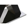 DKD Home Decor Mesa de Comedor de Cristal Templado y MDF Negro 180x90x76