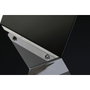 DKD Home Decor Mesa de Comedor de Cristal Templado y MDF Negro 180x90x76