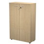 Artexport Armario Medio Presto con Puertas y 2 Estantes Regulables Roble