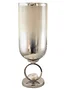 DKD Home Decor Jarrón de Cristal y Aluminio Champán 15x15x44 cm