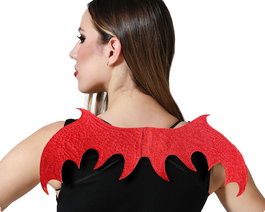 Alas Rojas Brillantes De Diablesa Halloween Mujer Adulto