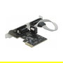 DeLOCK 2x seriell PCI Express Adapter, Tarjeta PCIe x1 a 2 Puertos Serie RS-232, Compatible con Windows 10 y 8.1, Controladores Incluidos
