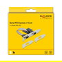 DeLOCK 2x seriell PCI Express Adapter, Tarjeta PCIe x1 a 2 Puertos Serie RS-232, Compatible con Windows 10 y 8.1, Controladores Incluidos