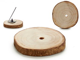GIFTDECOR Figura de tronco decorativo marrón 16cm