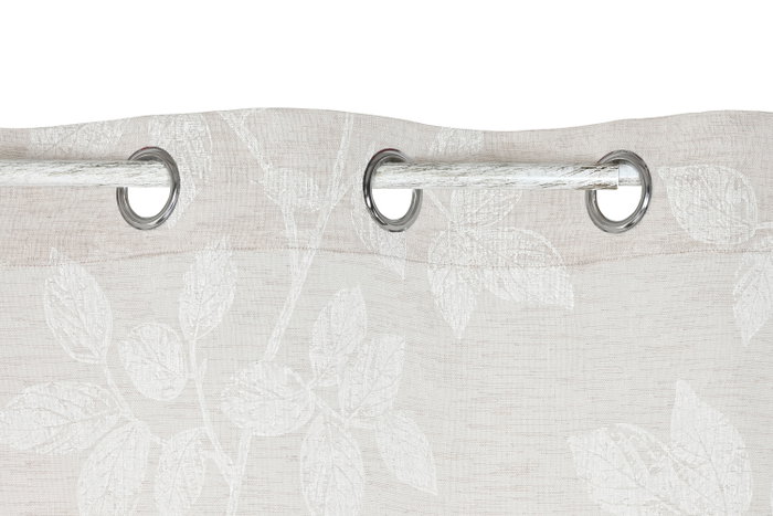DKD Home Decor Cortina Romantico Beige 260 x 140 cm (2 Unidades)