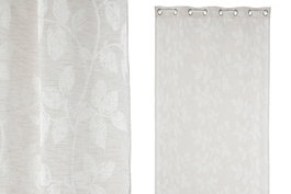 DKD Home Decor Cortina Romantico Beige 260 x 140 cm (2 Unidades)